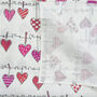 'Hearts On The Line' Linen Tea Towel, thumbnail 3 of 3
