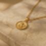Cherub Disc Necklace 18k Gold Plated, thumbnail 1 of 3