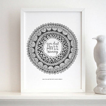 Personalised Be Amazing Print, 2 of 4