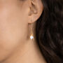 Top Wrapped Long Pearl Drop Earrings, thumbnail 3 of 8