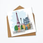 Personalised Paris Greeting Card, thumbnail 3 of 4