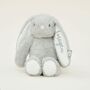 Personalised Grey Bunny Soft Toy, thumbnail 1 of 4