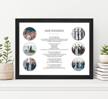 Use Your Own Family Photos And Words Personalised Handmade Print, 5 of 6