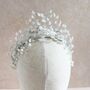 Silver Gypsophila Bridal Crown, thumbnail 4 of 6