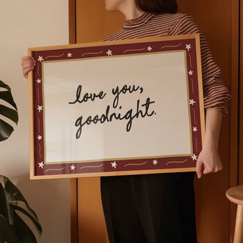 Love You Goodnight Print, 3 of 12