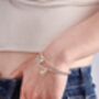 Sterling Silver Jack Russell 3D Ball Bead Bracelet, thumbnail 2 of 5