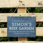 Personalised Beer Garden Hanging Slate Sign, thumbnail 3 of 4