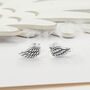 Sterling Silver And Gold Tiny Angel Wing Stud Pack, thumbnail 2 of 5
