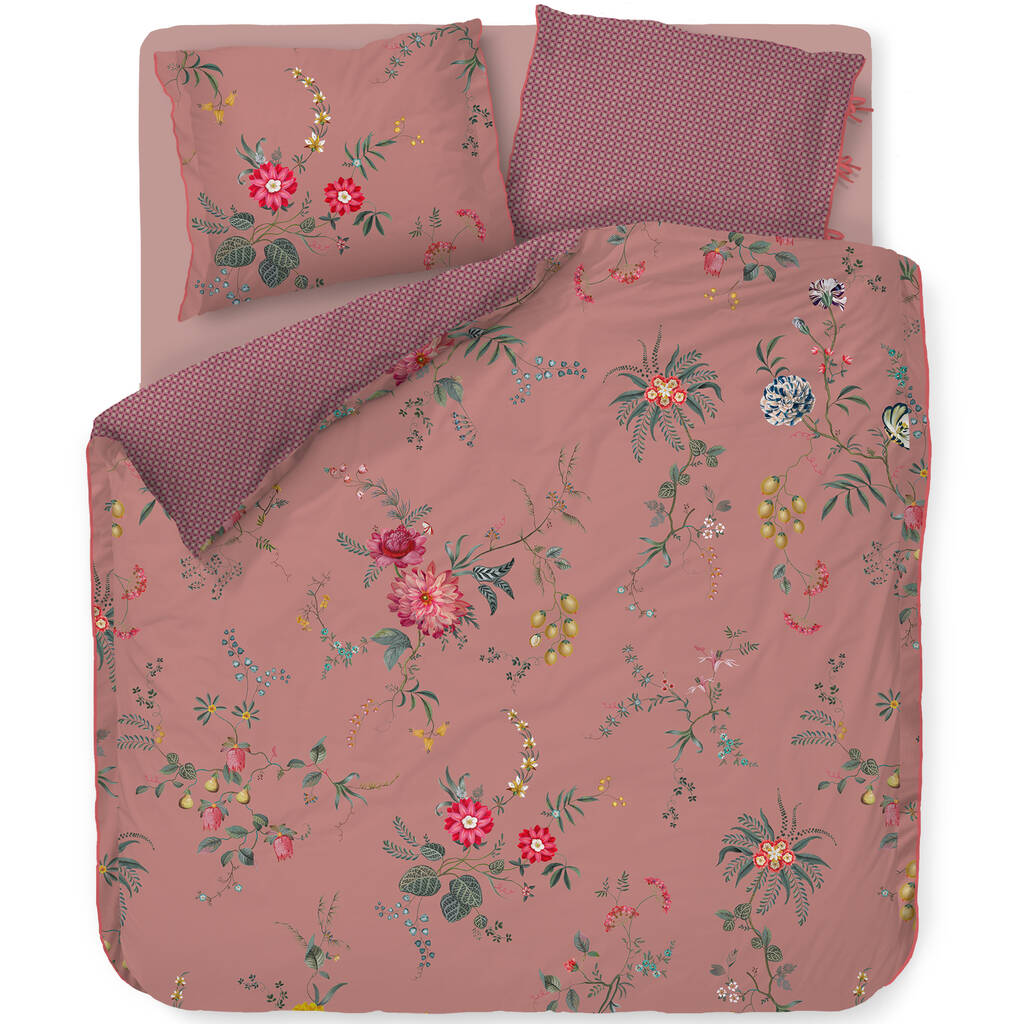 Pip Fleur Grandeur Pink King Duvet Cover Set By Bell & Blue