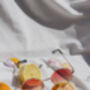 Coral Yellow Hexagon Metal Frame Gradient Sunglasses, thumbnail 5 of 6