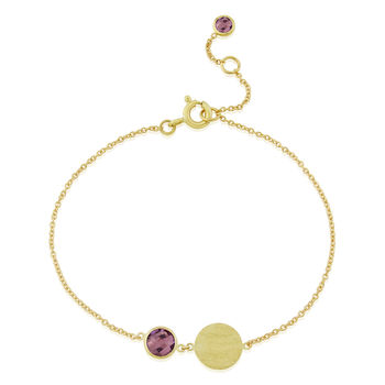 Bali Personalised Solid Gold And Birthstone Bracelet, 3 of 12