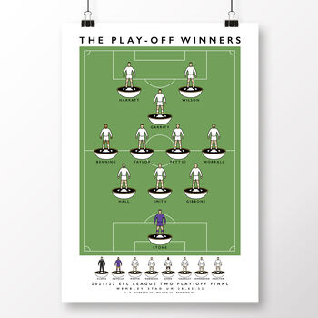 Port Vale The Play Off Winners 2022 Poster, 2 of 8