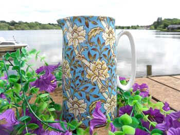 Large China Jug In William Morris Chrysanthemum Design, 8 of 12