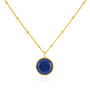 Barcelona September Birthstone Necklace Lapis Lazuli, thumbnail 3 of 4