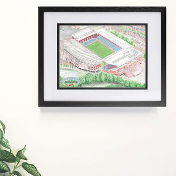 Aston Villa 'Aerial View' Stadium Art Print, 2 of 3