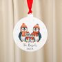 Personalised Penguin Family Christmas Tree Decoration, thumbnail 5 of 8