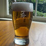 Personalised 80th Birthday Gift Star Pint Glass, thumbnail 2 of 4