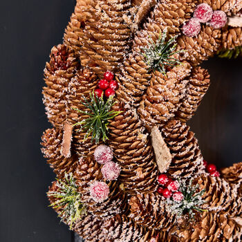 Winter Woodland Luxury Door Wreath, 3 of 5