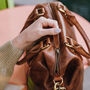 Leather Shoulder Bag With Crossbody Strap, thumbnail 2 of 6