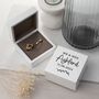 Personalised Wedding Date Double Ring Box, thumbnail 1 of 4