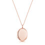 Little Personalised18 K Rose Gold Plated Oval Locket, thumbnail 7 of 12