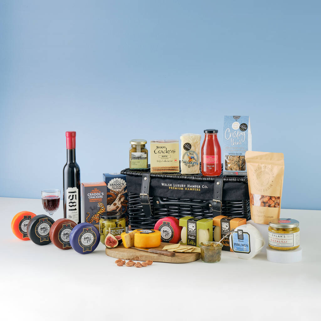 Very Welsh Cheese Board By Welsh Luxury Hamper Company