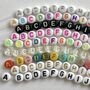 Colourful Glass Bead Personalised Bracelet, thumbnail 4 of 8