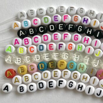 Colourful Glass Bead Personalised Bracelet, 4 of 8