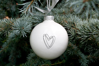 Big Christmas Bauble With Heart, 6 of 11