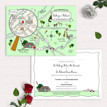 Print Your Own Illustrated Wedding Or Party Map, 3 of 3