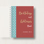 Personalised Birthday And Address Book With Flowers, thumbnail 1 of 11