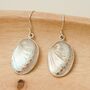 Drop Earrings Made From A Textured Shell, thumbnail 1 of 4