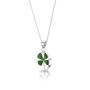 Real Four Leaf Clover Silver Pendant Necklace, thumbnail 3 of 10