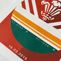 First Wales Rugby Match Day Print Customisable, thumbnail 3 of 5