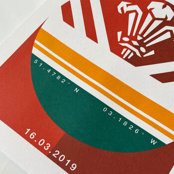 First Wales Rugby Match Day Print Customisable, 3 of 5
