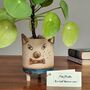 Handmade Teacher Thank You Gift Plant Pencil Pot Dog, thumbnail 5 of 7