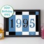 30th Birthday Print Or Card Personalised Gift 1995, thumbnail 12 of 12