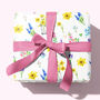 Spring Flower Wrapping Paper Roll Or Folded, thumbnail 1 of 3