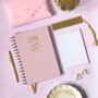 Personalised Luxury 2025 Weekly Diary| Planner| Blush Pink, thumbnail 1 of 6