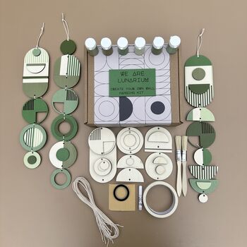 Green Modern Wall Art Kit | Home Decor Gift | Create Your Own Gift, 3 of 3