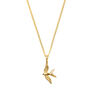 Swallow In Flight Gold Plated Necklace, thumbnail 5 of 8