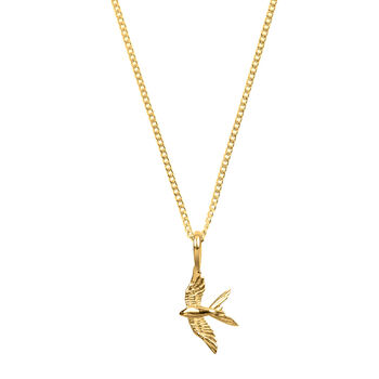 Swallow In Flight Gold Plated Necklace, 5 of 8