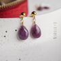 Ruby Stud Earrings, thumbnail 2 of 12