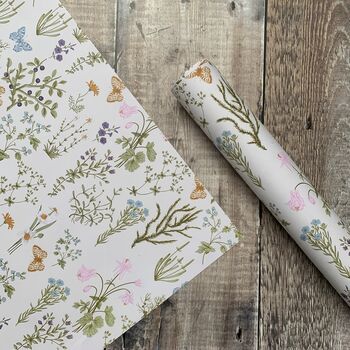 Wild Flower Wrapping Paper Recyclable, 4 of 4