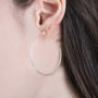 Star Hoop Earrings, thumbnail 3 of 6