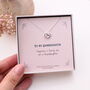 Sterling Silver Granddaughter Happiness Necklace, thumbnail 1 of 4