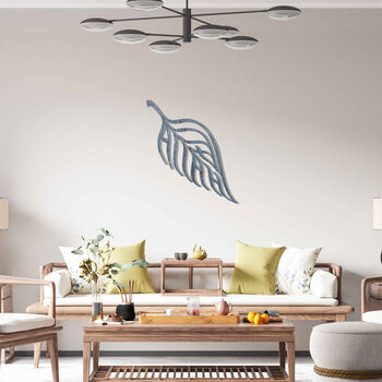 Tropical Leaf Wooden Art Exotic Elegance For Home Walls, 8 of 12