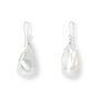 Decus Large Baroque Freshwater Pearl Drops On Silver, thumbnail 1 of 2