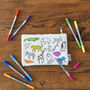 World Map Pencil Case Kit + 10 Pens, Colour And Learn, thumbnail 2 of 4