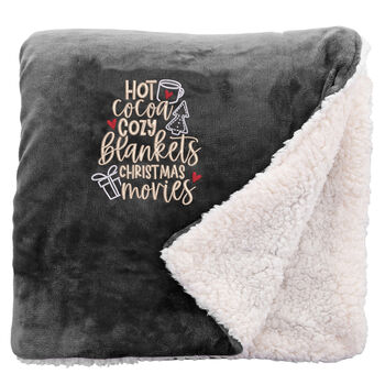 Cosy Home Christmas Snuggle Blanket, 7 of 7